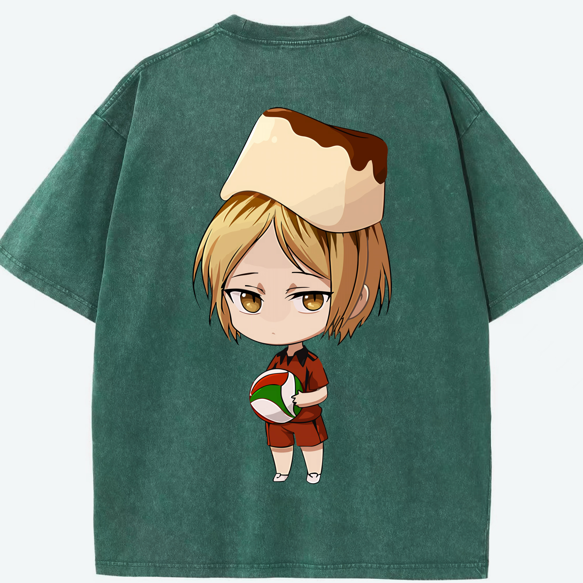 （画像用） ハイキュー!! Haikyu!! 綿100% ヴィンテージ風 半袖Tシャツ（背面プリント）